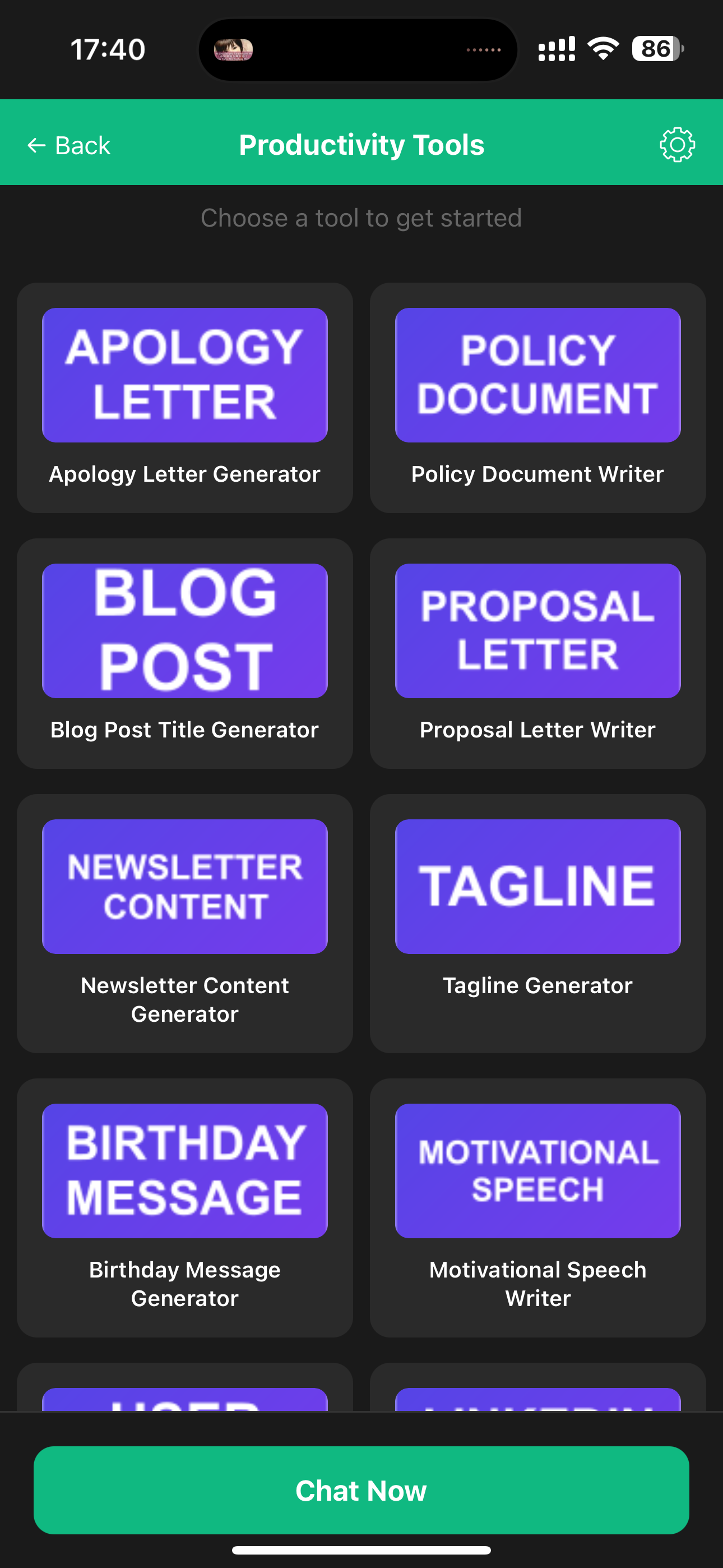 productivity-screen